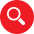 icone de pesquisa com circulo